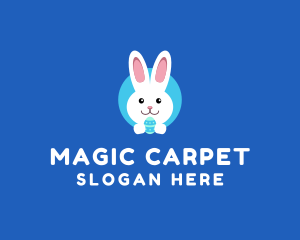 Cute Easter Bunny  logo design