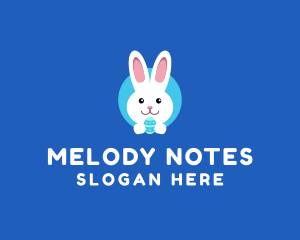 Cute Easter Bunny  logo design