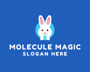 Cute Easter Bunny  logo design