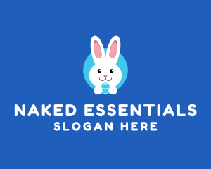 Cute Easter Bunny  logo design