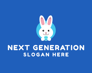 Cute Easter Bunny  logo design