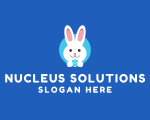 Cute Easter Bunny  logo design