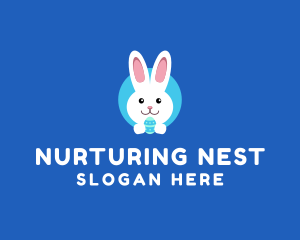 Cute Easter Bunny  logo design