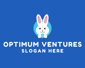 Cute Easter Bunny  logo design