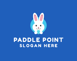 Cute Easter Bunny  logo design