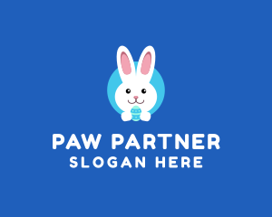 Cute Easter Bunny  logo design