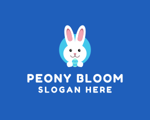 Cute Easter Bunny  logo design