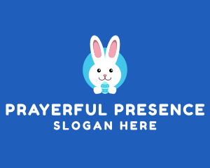 Cute Easter Bunny  logo design