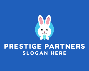 Cute Easter Bunny  logo design