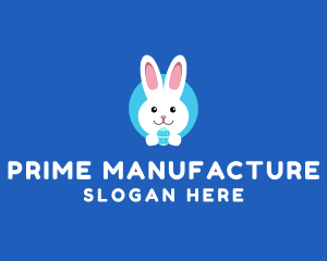 Cute Easter Bunny  logo design