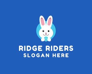 Cute Easter Bunny  logo design