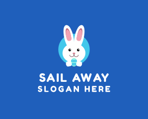 Cute Easter Bunny  logo design