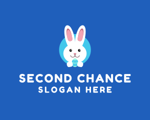 Cute Easter Bunny  logo design