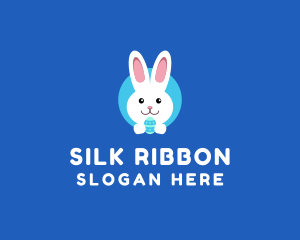 Cute Easter Bunny  logo design