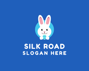 Cute Easter Bunny  logo design