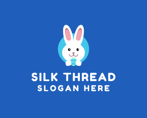 Cute Easter Bunny  logo design