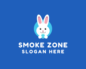 Cute Easter Bunny  logo design