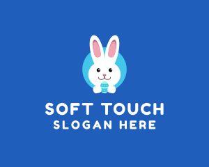 Cute Easter Bunny  logo design