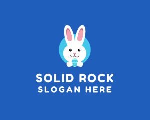 Cute Easter Bunny  logo design