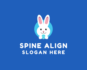 Cute Easter Bunny  logo design