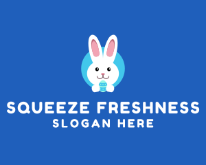 Cute Easter Bunny  logo design