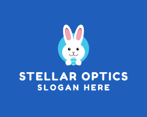 Cute Easter Bunny  logo design