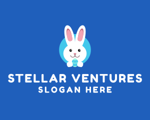 Cute Easter Bunny  logo design