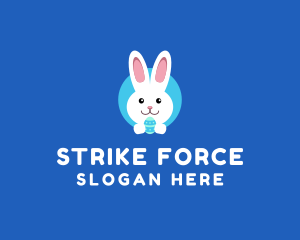 Cute Easter Bunny  logo design