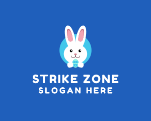 Cute Easter Bunny  logo design