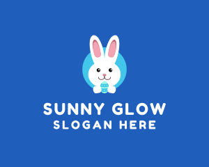 Cute Easter Bunny  logo design