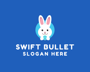 Cute Easter Bunny  logo design