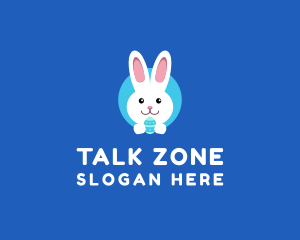 Cute Easter Bunny  logo design