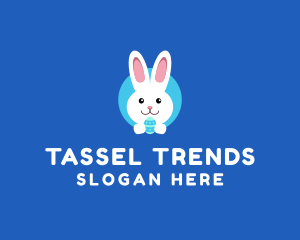 Cute Easter Bunny  logo design