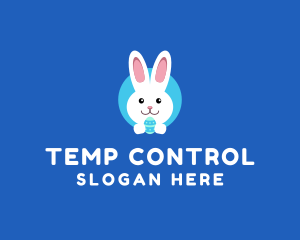 Cute Easter Bunny  logo design