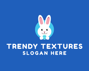 Cute Easter Bunny  logo design