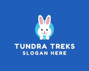 Cute Easter Bunny  logo design