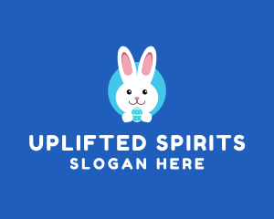 Cute Easter Bunny  logo design