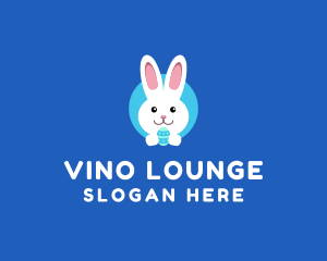 Cute Easter Bunny  logo design