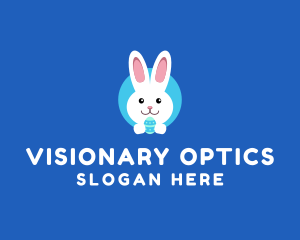 Cute Easter Bunny  logo design