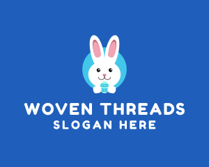 Cute Easter Bunny  logo design