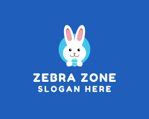 Cute Easter Bunny  logo design