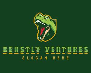 Beast Dinosaur Jurassic logo design