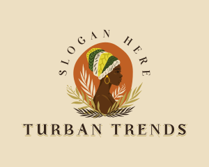 Turban African Fashion logo design