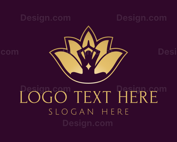 Golden Lotus Yoga Logo