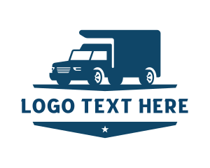 Express Delivery Van Truck logo