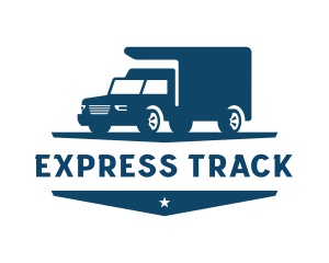 Express Delivery Van Truck logo design