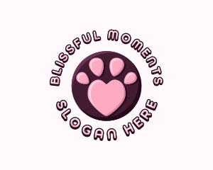 Pet Paw Heart logo