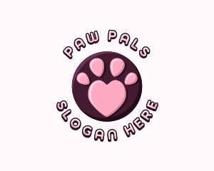 Pet Paw Heart logo