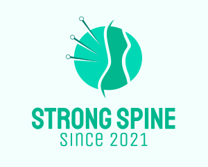 Green Spine Acupuncture  logo design