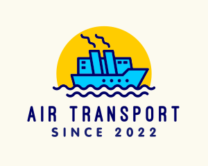 Cargo Ship Travel logo design